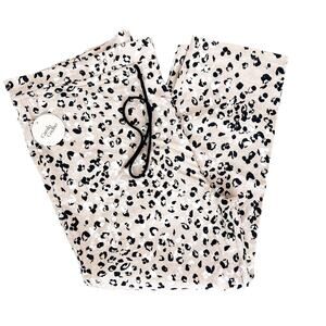 Camila Coelho Wren Linen Blend Leopard Print Pants Sz XL